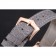 Patek Philippe Calatrava Gray Dial Diamond Markings Rose Gold Case Gray Leather Strap