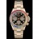 Rolex Daytona Cosmograph Rainbow Crystals Bezel Rose Gold Strap Black Dial 80251