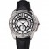 Cartier Calibre De Cartier Small Seconds Black And White Dial Stainless Steel Case Black Leather Strap