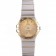 Swiss Lady Omega Constellation Stainless Steel Bracelet Golden Dial 80292