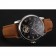 Patek Philippe Grand Complications Day Date Tourbillon Black Dial Rose Gold Numerals Stainless Steel Case Brown Suede Leather Strap 1453815