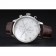 IWC Portugieser Chronograph White Dial Steel Hands And Numerals Stainless Steel Case Brown Leather Strap