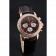 Omega De Ville Chronograph Brown Dial Gold Diamond Case Brown Leather Bracelet 622457