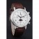 Patek Philippe Grand Complications White Dial Engraved Silver Case Brown Leather Bracelet 1454143