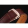 Swiss Omega DeVille Tresor White Dial Gold Case Brown Leather Strap 622846