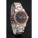 Burberry The City Black Dial Rose Gold Diamond Bezel Stainless Steel Case Two Tone Bracelet