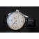 Swiss IWC Portuguese White Dial Gold Numerals Silver Case Black Leather Bracelet 1453908