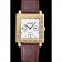 Piaget Emperador Limited Edition White Dial Engraved Gold Case Brown Leather Bracelet 1454139