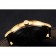 Patek Philippe Calatrava White Dial Diamond Markings Gold Case Black Leather Strap