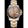 Swiss Rolex Submariner Gold Dial Diamond Markings Black Bezel Two Tone Steel Gold Bracelet