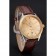 Omega Globemaster Gold Dial And Bezel Stainless Steel Case Brown Leather Strap