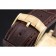 Piaget Emperador Limited Edition White Dial Engraved Gold Case Brown Leather Bracelet 1454139