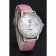 Omega DeVille Prestige Co-Axial Diamond Silver Case Mother-Of-Pearl Dial Pink Leather Strap