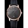 Swiss Vacheron Constantin Patrimony Grey Dial Rose Gold Case Black Leather Bracelet 1454167