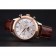 Patek Philippe Moonphase Chronograph White Dial Gold Case Brown Leather Strap 622843