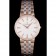 Vacheron Constantin Patrimony Traditionnelle White Dial Rose Gold Diamond Case Two Tone Bracelet
