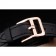 Hermes Classic MOP Dial Black Elongated Leather Strap