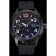 Porsche Design Indicator Black Dial Gold Numerals Black PVD Case Black Rubber Strap
