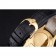 Swiss Rolex Cellini White Dial Gold Case Black Leather Strap