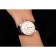 Swiss IWC Portuguese White Dial Gold Numerals Silver Case Black Leather Bracelet 1453908