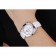 Omega Speedmaster Chronograph White Dial White Leather Bracelet 622452