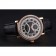 Cartier Rotonde Black And White Dial Gold Case With Jewels Black Leather Strap 622758