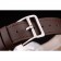 Hermes Classic MOP Dial Brown Leather Strap