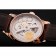 Swiss IWC Portuguese White Dial Gold Numerals Gold Case Brown Leather Bracelet 1453916