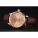 Rolex Cellini Gold Dial And Bezel Stainless Steel Case Brown Leather Strap 622840