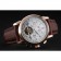 Patek Philippe Grand Complications Gold Case White Dial Brown Leather Bracelet 622259