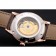Swiss Patek Philippe Complications Openworked Dial Rose Gold Case Brown Leather Strap