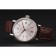 IWC Portofino Silver Dial Stainless Steel Case Diamonds Bezel Brown Leather Strap