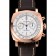 Swiss Panerai Radiomir 1940 Chronograph White Dial Rose Gold Case Brown Leather Strap