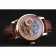 Patek Philippe Dual Time Moonphase Tourbillon Gold Skeletonised Dial Rose Gold Case Brown Leather Strap