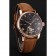 Patek Philippe Grand Complications Day Date Tourbillon Black Dial Rose Gold Case Brown Suede Leather Strap 1453814