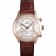 Omega DeVille Rose Gold Bezel with White Dial and Brown Leather Strap 621570