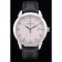 Swiss Vacheron Constantin Traditionnelle White Dial Stainless Steel Case Black Leather Bracelet