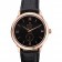 Omega DeVille Prestige Small Seconds Black Dial Gold Case Black Leather Bracelet 622602