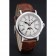 Patek Philippe Perpetual Calendar Retrograde Date White Dial Silver Case Brown Leather Bracelet 1454149