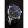 Swiss IWC Portuguese Black Dial Black Subdials Silver Case Black Leather Bracelet 1453906