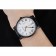 Cartier Rotonde White Dial Black Case Black Leather Bracelet 1454220