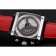 Tag Heuer Monaco Calibre 36 Blue And Red Dial Stripes Dial Black Leather Strap 622272