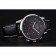 Longines Column Wheel Black Dial Silver Stainless Steel Case Black Leather Strap
