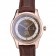 Omega Swiss DeVille Rose Gold Bezel Brown Leather Strap 7616