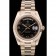 Rolex DayDate Black Patterned Dial Gold Stainless Steel Strap 41980
