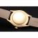 Swiss Rolex Cellini White Dial Gold Case Black Leather Strap