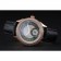 Omega DeVille Prestige Black Dial Gold Diamond Case Black Leather Bracelet 1454123