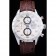 Tag Heuer Swiss Carrera Tachymeter Bezel Dark Brown Leather Strap White Dial