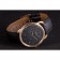 Hermes Classic Croco Leather Strap Black Dial 801405