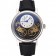 Breguet Duo Tourbillon Silver Case White Dial Black Leather Bracelet 622622